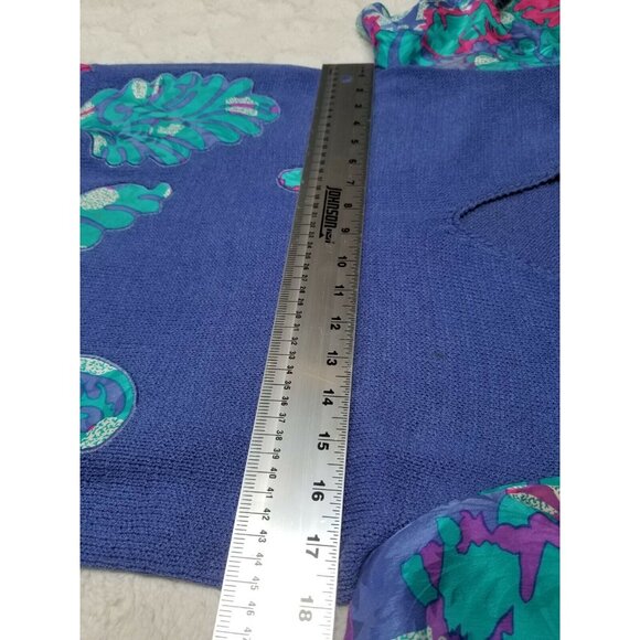 Vintage Anne Crimmins for UMI Collections Sweater Blue Skirt Set Sz Medium / 10 - Picture 6 of 12